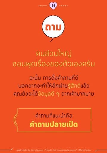 ตัวอย่างหน้าข้างในเล่ม How to talk to absolutely anyone หน้าที่ 4