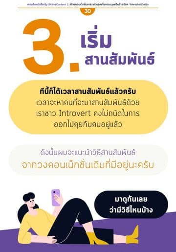 ตัวอย่างหน้าข้างในเล่ม สร้างคอนเน็กชั่นแกร่ง ด้วยจุดแข็งของมนุษย์อินโทรเวิร์ต หน้าที่ 4